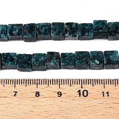 Natürliche Sesamjaspis/Kiwi Perlenstränge&nbsp;G-T139-6x6-14A