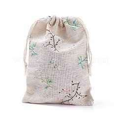Baumwolle Verpackung Beutel Kordelzug Taschen&nbsp;X-ABAG-S003-07A