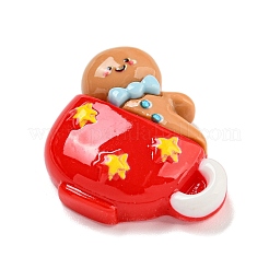 Weihnachts-Deko-Cabochons aus undurchsichtigem Harz&nbsp;RESI-U006-05I