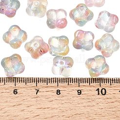 Galvanoplastie perles de verre transparentes&nbsp;GLAA-A045-03B