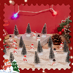 40 pièce de décoration d'affichage en résine de Noël de 3 styles&nbsp;DJEW-OC0003-89