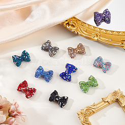 10 Stück 10 Farben handgefertigte Strass-Pavé-Perlen aus Ton&nbsp;CLAY-PA0001-37