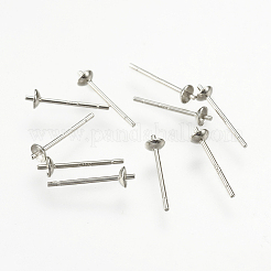 925 Ohrstecker aus rhodiniertem Sterlingsilber&nbsp;STER-K037-007A
