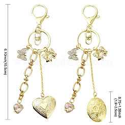 Schlüsselanhänger mit Medaillonanhänger aus Messing&nbsp;KEYC-YW00281-01