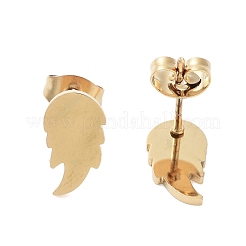 PVD-Vakuumbeschichtung 304 Edelstahl Ohrstecker für Damen&nbsp;EJEW-A048-06G