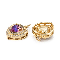 Colgante micropavé cubic zirconia de latón&nbsp;KK-G404-A-01H-G