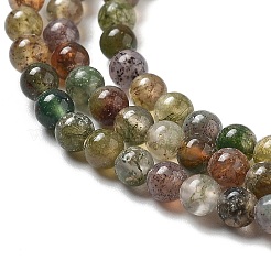 Chapelets de perle en agate indienne naturelle&nbsp;G-A130-3mm-K12-01