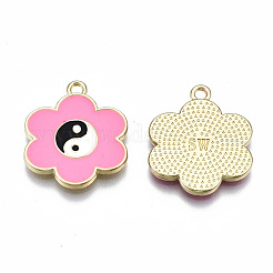 Crémaillère placage pendentifs en émail d'alliage&nbsp;ENAM-T014-01C-RS