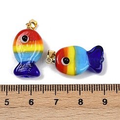Pendentifs vernissées manuelles&nbsp;X1-LAMP-A007-01G-05