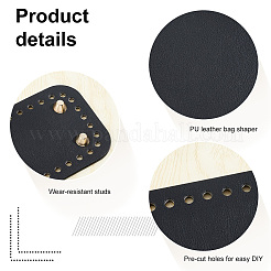 5Stk. 5 Style PU Leder Strick Häkeltaschen Nagelboden Shaper Pad&nbsp;DIY-PH0009-83