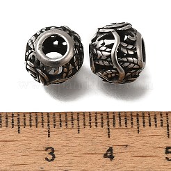 304 Edelstahl-Europäische Perlen&nbsp;STAS-D191-19A-AS