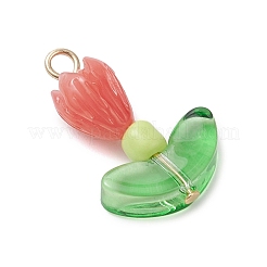 12 pendentif en corail synthétique teinté de 4 couleurs&nbsp;PALLOY-JF04544