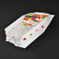 Bolsas de dulces de papel de rectángulo de tema navideño&nbsp;CARB-G006-02B