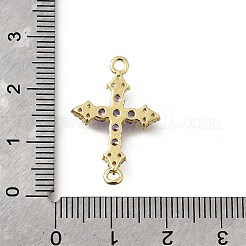 Ciondoli connettore in ottone con pavé di zirconi cubici&nbsp;KK-Q066-12G