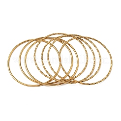 7 pulsera de acero inoxidable 304 para mujer.&nbsp;BJEW-C132-03G