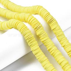 Perle piatte tonde polimero a mano di argilla&nbsp;CLAY-R067-12mm-22