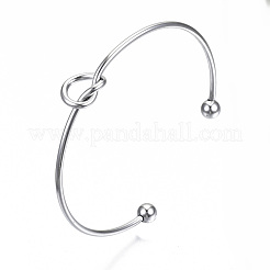 Bracciale polsino nodo d'amore in acciaio inossidabile 304 resistente all'ossidazione&nbsp;X-MAK-S073-001P