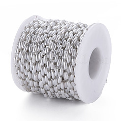 Chaînes à perles imitation perles en acier inoxydable 304 et plastique ABS&nbsp;CHS-S008-014A-P