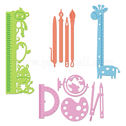 4pcs 4 Stil Kohlenstoffstahl Stanzschablonen&nbsp;DIY-DM0002-77
