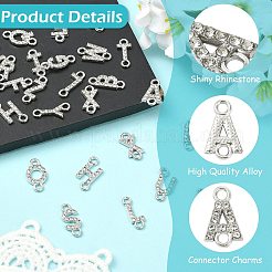 26 pz 26 stili lega cristallo strass connettore ciondoli&nbsp;FIND-CJZ0001-001P