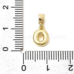Ciondoli con lettere in ottone&nbsp;KK-G554-22G-O