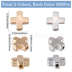 200 stücke 2 farben ccb kunststoffperlen&nbsp;CCB-SP0001-11
