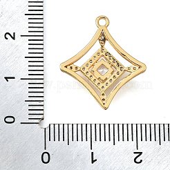 Pendentifs en laiton zircon cubique transparent&nbsp;KK-U065-18G