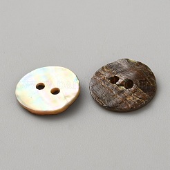 Natürlichen Shell-Tasten&nbsp;LS-BUTT-WH0024-041D