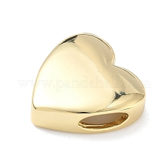 Breloques coulissantes en laiton en forme de cœur&nbsp;X-KK-P349-18B-G