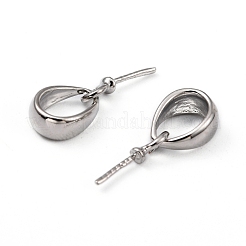 Pendenti a perno in ottone con coppiglie e perni&nbsp;KK-M156-02P-NR