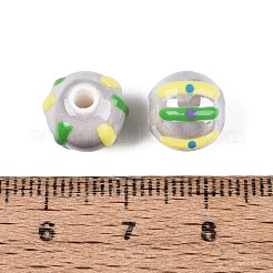 Porcelaine à la main des perles en céramique&nbsp;PORC-Q005-03G