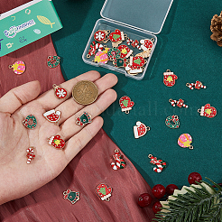 36 pendentifs en alliage émaillé sur le thème de Noël&nbsp;FIND-FH0010-15