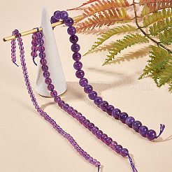 3 Stränge 3 Arten natürliche Amethystperlenstränge&nbsp;G-SZ0001-14