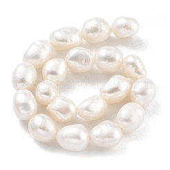 Fili di perle di perle d'acqua dolce coltivate naturali&nbsp;PEAR-P062-26D