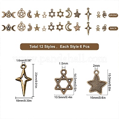 Pendente in lega stile tibetano&nbsp;TIBEP-SC0001-88