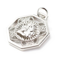 Messing Anhänger & Charms&nbsp;KK-P208-05P-RS