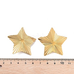 Placcatura ionica (ip) 304 acciaio inossidabile orecchini a perno&nbsp;STAS-P357-01D-G