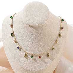 Halskette mit flachem&nbsp;NJEW-C114-03G