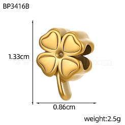 304 Edelstahlperlen&nbsp;STAS-OY017-82G