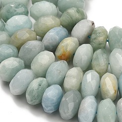 Natürliche Aquamarin Perlen Stränge&nbsp;G-H329-G01-16mm