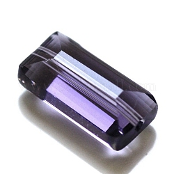 Abalorios de cristal austriaco de imitación, aaa grado, facetados, Rectángulo, azul oscuro, 10x15.5x7mm, agujero: 0.9~1 mm