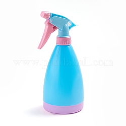 Botellas de spray de plástico vacías con boquilla ajustable, botellas rellenables, para limpiar plantas de jardinería, azul, 20x8.4 cm