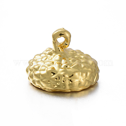 Подвески из цинкового сплава с осенней тематикой, голова желудя, золотые, 11x15 мм, отверстие : 1.6 мм