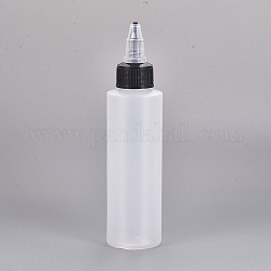 150 мл пластик клей бутылки, прозрачные, 12.8x4.5 см, мощность: 150мл