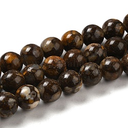 Naturales africanos abalorios del ópalo hebras, redondo, 8~8.5mm, agujero: 1.2 mm, aproximamente 46 pcs / cadena, 15.35'' (39 cm)