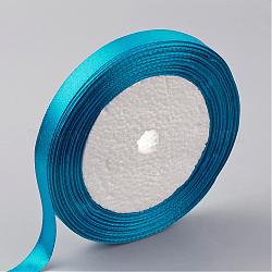Single Face Satin Ribbon, Polyester Ribbon, Dodger Blue, 1 inch(25mm) wide, 25yards/roll(22.86m/roll), 5rolls/group, 125yards/group(114.3m/group)