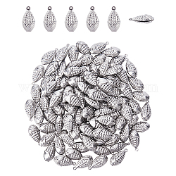 DICOSMETIC 100Pcs Corn Pendant Stainless Steel Small Pendant Cute Mini Food Charms for DIY Jewelry Making Accessory Bracelet Necklace Keychain Crafting Findings, Hole: 1mm