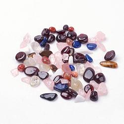Perline di pietra misti, pezzo, pietra burrattata, Senza Buco / undrilled, 6~11x5~9mm, circa 1148pcs/500g
