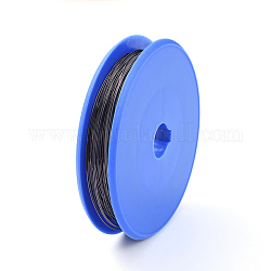 Round Copper Craft Wire, for Jewelry Making, Gunmetal, 1mm, about 15m/roll