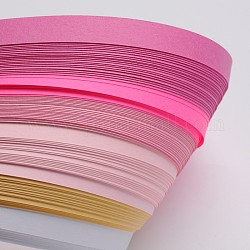 6 colori quilling strisce di carta, graduale rosa, 530x10mm, su 120striscia / borsa, 20strips / colore